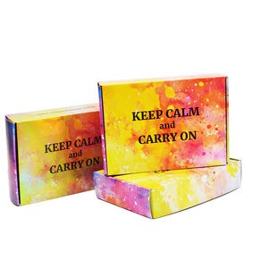 Caja de papel corrugado reutilizable con impresión personalizada, paquete Postal plegable con logotipo, venta al por mayor - Product Image 1