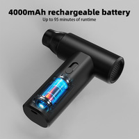 Souffleur d'air comprimé 110000 tr/min pour PC, clavier, voiture, souffleur électrique sans fil 4000 mAh, ventilateur multi-usage avec buses