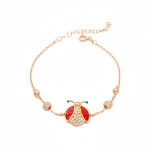 สร้อยข้อมือหินสีขาวลายเต่าทองเคลือบ925เครื่องประดับจากผู้ผลิตตุรกี - Product Image 2