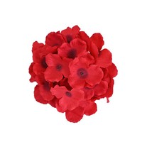 Grosir Pabrik 27 buah Kepala Bunga Hydrangea Sutra Buatan; Dekorasi Bunga Pernikahan, Display Lantai, Latar Belakang