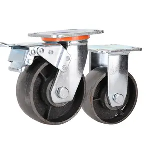 Ruote con rotelle in ghisa per impieghi gravosi Pengxing ruote con rotelle industriali da 6 pollici ruote per carichi pesanti per tavolino
