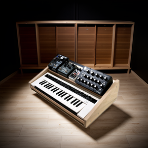 Custom Wooden Music <strong>Synth</strong> <strong>Stand</strong>(No Electronic Keyboard) With Pedal Shelf Desktop <strong>Stand</strong> Pedalboard for <strong>Synth</strong> and Effects - Product Image 6
