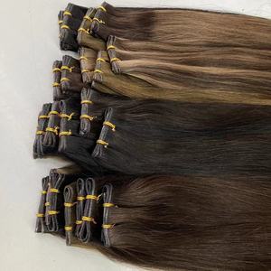 工厂批发中国处女发 18 英寸 20 英寸自然比例角质层对齐单双层天才发束防打结即发货 - Product Image 4