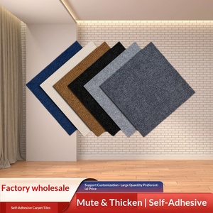Dalles de <span class=keywords><strong>moquette</strong></span> auto-adhésives en aluminium, épaissies, insonorisantes, pour bureaux, dalles emboîtables, tapis de sol commercial à couverture complète - Product Image 2