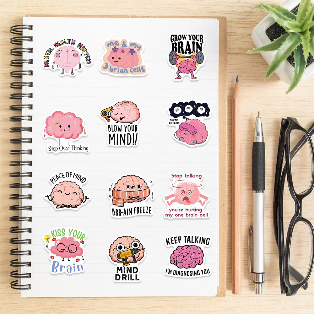 Lot De 50 Autocollants De Scrapbooking D'organes Humains De