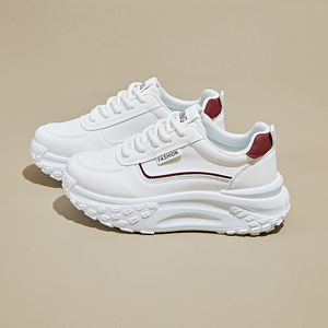 Sneakers plateforme à semelle épaisse pour femmes, mode streetwear urbaine, chaussures de marche confortables, semelle intérieure en EVA - Product Image 2