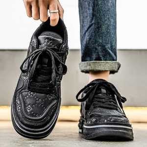 Zapatos de Hombre, Verano 2025, Nuevos, con Cordones, Color Sólido, Casuales para Exteriores, Deportivos, con Suela Gruesa, Resistentes al Desgaste - Product Image 4