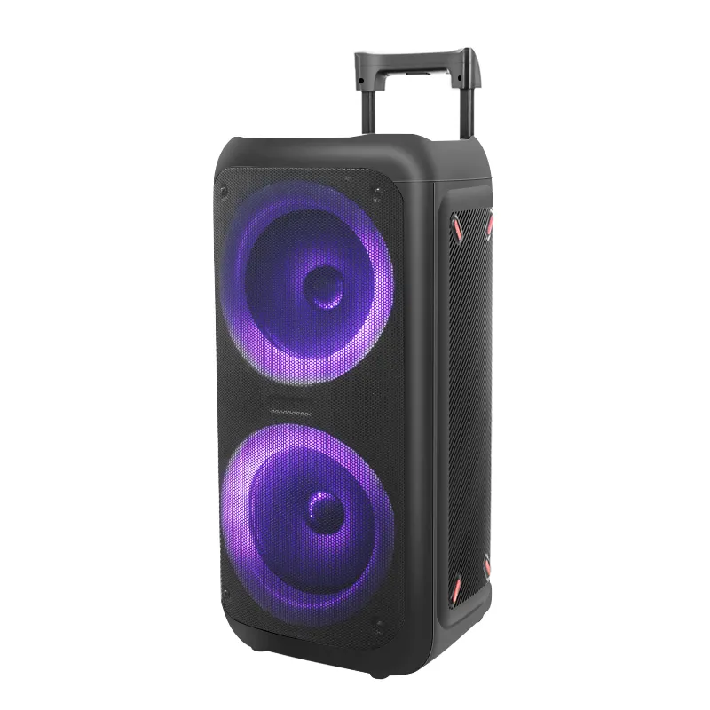 2*8 100W Built-in Dynamic Light Show, Portable Bluetooths Speaker, Powerful Sound and deep bass