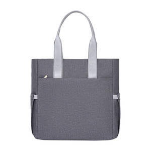 Portable Oxford Cloth Document Bag 31x12x31cm Zipper Closure Travel Office Use Unisex Gray - Product Image 2
