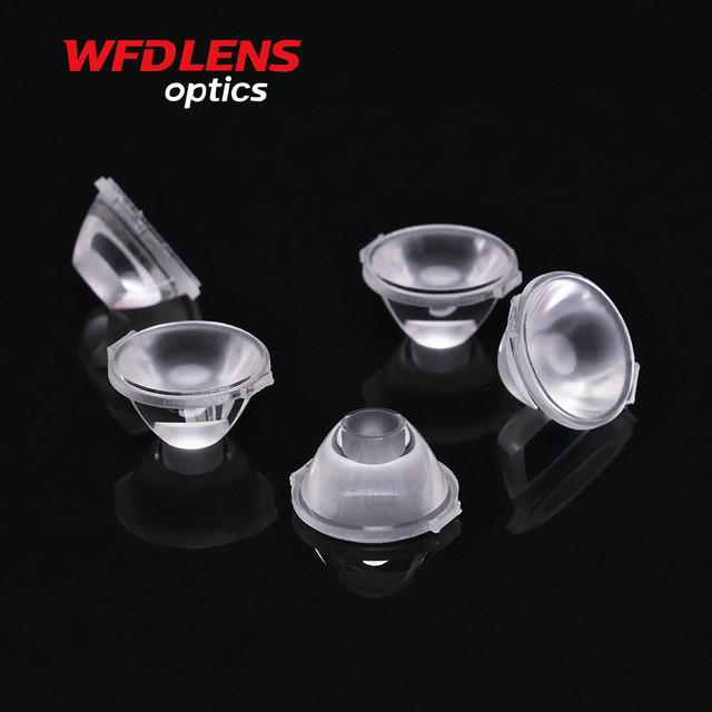 Uniform Illumination 3535 Led Lens 12.8mm Optical Plastic Lens Frosted 30 Degree