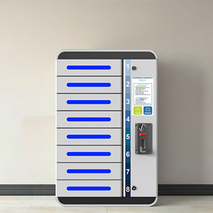 2025 Nhà Hàng Màu Trắng Đa Chức Năng Sạc Trạm Đồng Xu Hoạt Động 8-Khoang Màn Hình Cảm Ứng Sạc Lưu Trữ Locker - Product Image 3