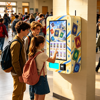 Distributeur automatique mural de cartes de jeu sans personnel, populaire pour les cartes à collectionner, acceptant les pièces, l'espèce et les cartes de crédit