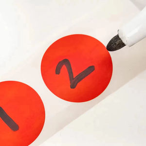 Autocollants ronds effaçables avec visages souriants colorés, étiquettes DIY pour texte manuscrit, adaptés à l'étude, à la publicité et aux promotions - Product Image 3