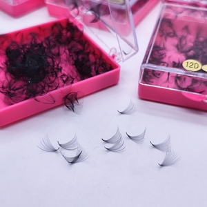 <span class=keywords><strong>Russe</strong></span> Premade <span class=keywords><strong>Volume</strong></span> Lash Base Mince À La Main Lâche Pro Fait Ventilateurs 12D 14D 16d 20d Base Pointue Promade Fans <span class=keywords><strong>Cils</strong></span> - Product Image 2