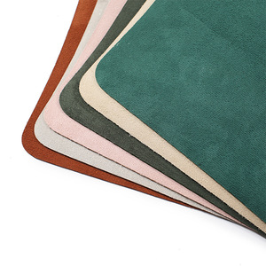 Tapete de Escritorio de Cuero Rectangular Antideslizante de Color Sólido con Base de Terciopelo para Decoración de Mesa de Oficina - Product Image 3
