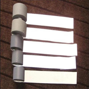 Bán Buôn Vải Phản Quang Khả Năng Hiển Thị Cao Màu Đỏ Trắng Phản Chiếu Quần Áo Băng Bạc Phản Chiếu Vải Băng Cho Quần Áo - Product Image 3