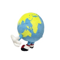 Jouet en peluche éducatif du monde Terre, globe terrestre en peluche, personnage cadeau pour les étudiants, poupée en peluche en tissu par Maker Toy