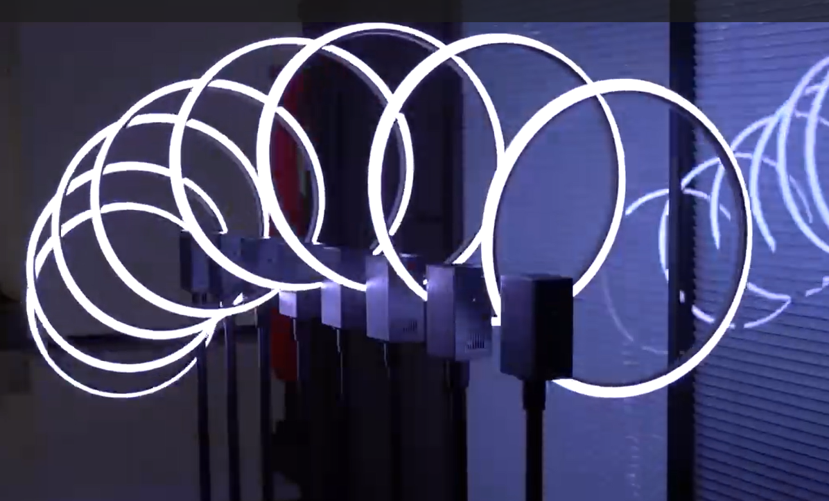 rotating motor 360 tube dmx512