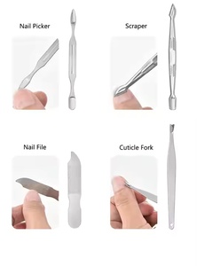 Chất Lượng Cao Sang Trọng Thép Không Gỉ Vẻ Đẹp Làm Móng Tay & Móng Chân Thiết Lập Chuyên Nghiệp Chăm Sóc Móng Tay <span class=keywords><strong>Kit</strong></span> Với Hộp - Product Image 6