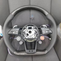 Volant personnalisé en fibre de carbone avec LED pour Audi S4 A5 A4 S3 S5 S6 S7 RS3 RS4 RS5 RS6 RS7