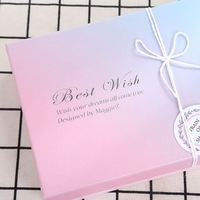 Rosa Romantische Schokoladengeschenkbox mit Anpassbarem Musterdesign Geeignet für Paare Geburtstagsgeschenke