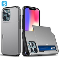 Hochwertige Mode Einfache SGP-Karte Push-Karte Schieben Anti-Drop-Handy hülle Für iPhone 13 Pro max