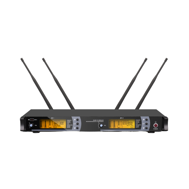 Gertsound SKM9000 Professional Condenser All-metal True Diversity FM Wireless Microphone 4 Antennas UHF System Noise Cancelling