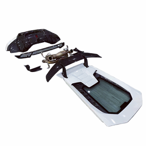 Cubierta de parachoques trasero para coche amborghini urricane 580 L610, kit de carrocería de calidad semirfibra de carbono estilo P - Product Image 1