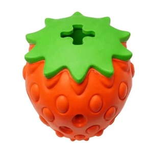 Strawberry <span class=keywords><strong>Dog</strong></span> Chew <span class=keywords><strong>Toy</strong></span>, langlebiges Pet <span class=keywords><strong>Treat</strong></span> Dispens ing <span class=keywords><strong>Toy</strong></span> für das IQ-Training, interaktives Hundes pielzeug für die Zahn reinigung - Product Image 5