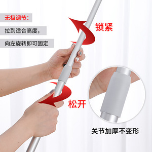 Retractable Clothes Drying Rack Aluminum Double Headed Forks For Balcony Indoor Use - Product Image 4