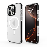 Coques de téléphone ultra-fines magnétiques en acrylique transparent de 1,5 mm pour iPhone 16 15 Pro Max, légères et protectrices