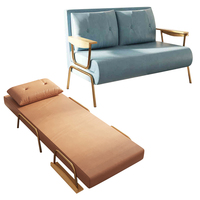 Sofá Cama de Tela Tecnológica con Respaldo Ajustable en 6 Niveles, Sofá Convertible para Hogar, Hotel, Oficina, OEM/ODM Disponible, VLranlife