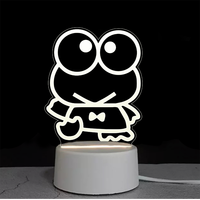 Lampe de table personnalisée Anime Vision Illusion Décor 3d 7 16 couleurs changeantes USB Charge tactile Veilleuse acrylique