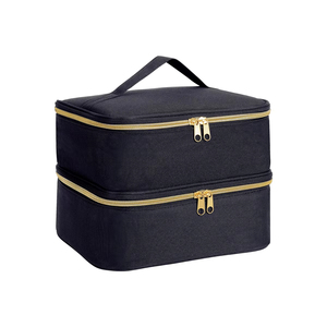 Organizador de Esmalte de Uñas, Bolsa de Transporte de Doble Capa para Cosméticos, para Niñas y Mujeres, Set de Cosméticos con Aceites Esenciales para Arte de Uñas - Product Image 1
