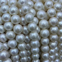 Offre Spéciale en Gros : Fil de Perles d'Eau Douce Naturelles Rondes AAA de 11-13 mm, Légères Imperfections, Perles Libres pour la Fabrication de Bijoux