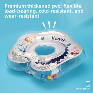 Nouveau style Collier <span class=keywords><strong>de</strong></span> <span class=keywords><strong>bain</strong></span> pour bébé, <span class=keywords><strong>anneau</strong></span> <span class=keywords><strong>de</strong></span> natation pour nouveau-né et tout-petit, design dinosaure <span class=keywords><strong>de</strong></span> dessin animé, en plastique, pour piscine, en stock - Product Image 3