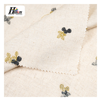 Tissu en coton 100% brodé, tissu en crêpe de coton double face, doux, prix bas, pour vêtements de bébé
