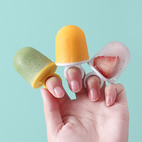 Mini moules à glaçons réutilisables personnalisés Moules à glaçons Popsicle Formes Moule à crème glacée Popsicle Plateau Cube Emballage en plastique pour enfants