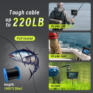 Battery Powered Portable FISH FINDER 5 "HD màn hình màu với IP68 không thấm nước dưới nước máy ảnh và <span class=keywords><strong>30</strong></span> Meter Cable - Product Image 4