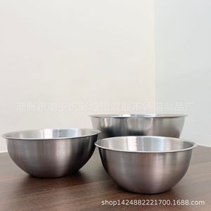 Stainless Steel Salad Bowl 22cm Multi Functional <b>Kitchen</b> Mixing Baking Bowl Cooking Egg Beating Bowl - Product Image 5