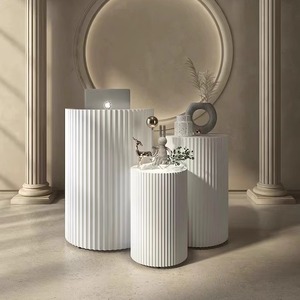 Modern Minimalist MDF Multifunctional Beauty Salon Cashier <strong>Counter</strong> Curved Bar <strong>Table</strong> <strong>Display</strong> Stand Clothing Store <strong>Front</strong> Desk - Product Image 2