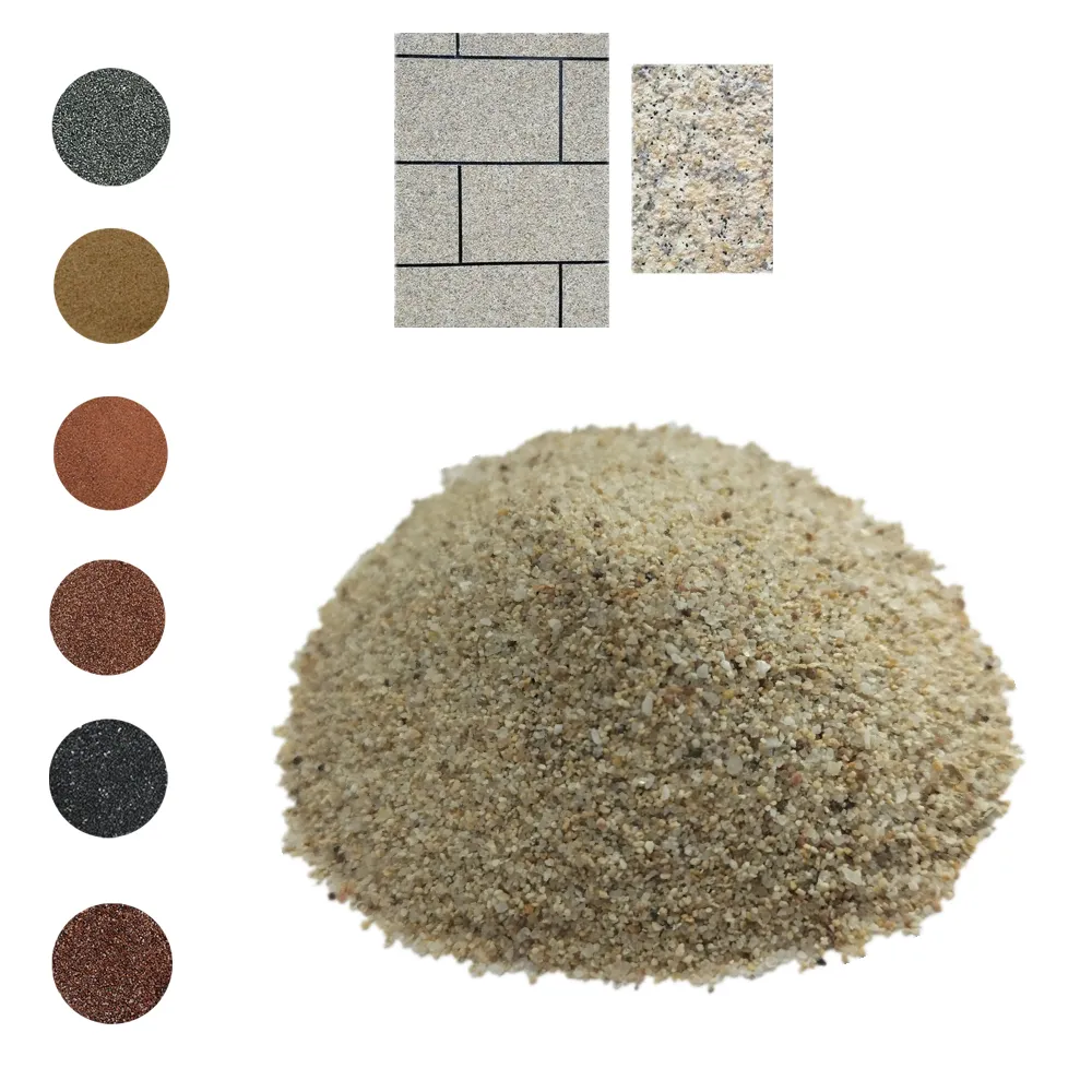 अच्छी कीमत 10-20 20-40 40-80 के लिए 80-120 जाल थोक प्राकृतिक रंग रेत निर्माण कोटिंग्स