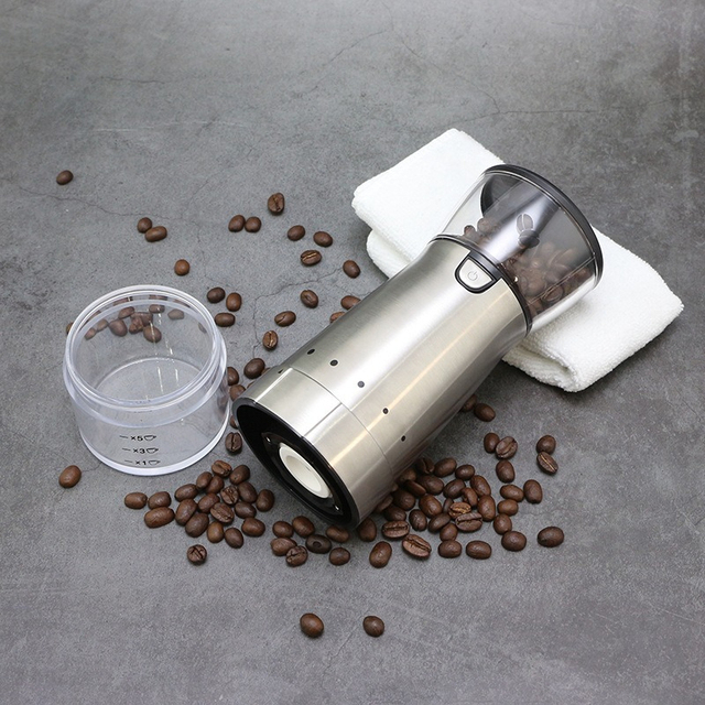 Home Electric Coffee Machine Portable USB Coffee Grinder Small Rechargeable Coffee Grinder