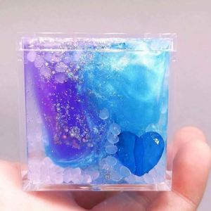 Juguetes DIY Cloud Cube Populares 2019: Plastilina de Cristal Cuadrada de Galaxia Colorida para Labores Creativas - Product Image 5