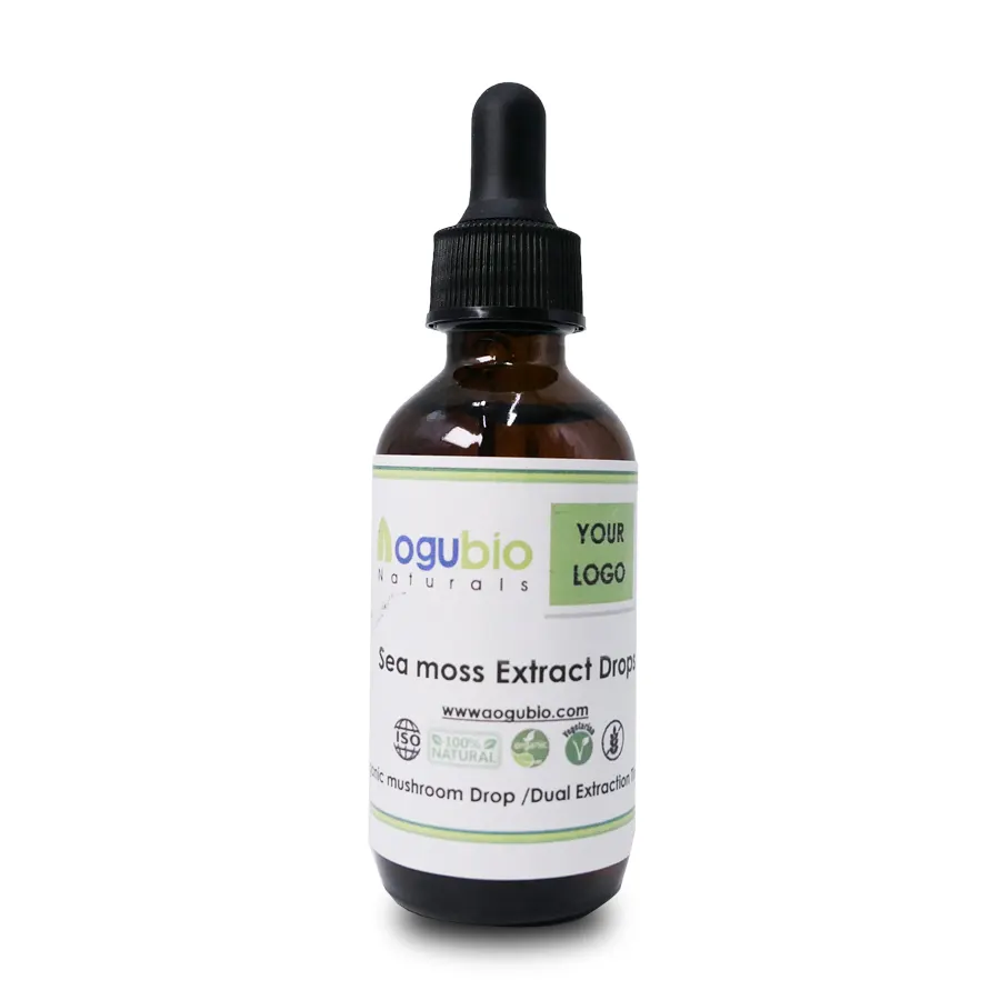 OEM Private Label Healthcare Supplement Irish Sea Moss Öl extrakt 60 ml Irish Sea Moss Liquid Drops