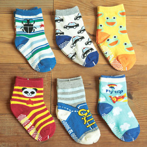 Personalizado antideslizante niños <span class=keywords><strong>niño</strong></span> no Skid tobillo <span class=keywords><strong>calcetines</strong></span> del bebé con puños - Product Image 3