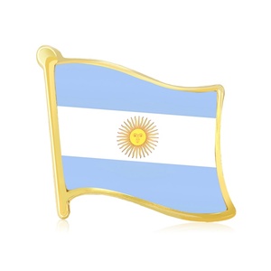 Nuevo Broche Elegante <span class=keywords><strong>de</strong></span> Alta Gama con Bandera <span class=keywords><strong>Argentina</strong></span> en Aleación con Acabado <span class=keywords><strong>de</strong></span> Goteo <span class=keywords><strong>de</strong></span> Aceite para Mujer, Joyería <span class=keywords><strong>de</strong></span> Temperamento Simple para Uso Diario - Product Image 1