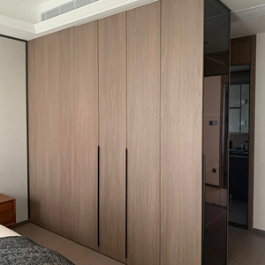 Venta caliente-Armario de madera Tamaño personalizado Estilo personalizado Muebles de dormitorio Puerta de vidrio Luz con armario - Product Image 1