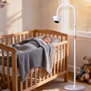 Support de sol universel réglable en fer massif robuste pour moniteur bébé, compatible avec VTech Momcozy <span class=keywords><strong>Motorola</strong></span> - Product Image 2