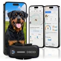 Traceur GPS Anti-Perte pour Chien : Suivi en Temps Réel, Sans Limite de Distance, Diagnostic de Santé IA, Alertes Géofence, Son LED, Silicone Étanche, 20+ Fonctions